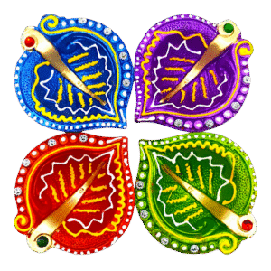 Clay decorative diya