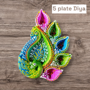 5 plate diya