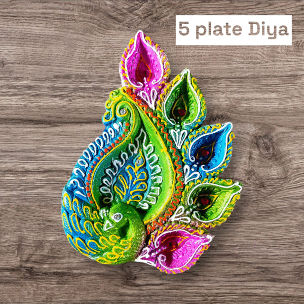 5 plate diya