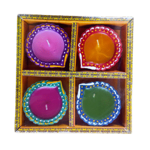 Clay wax diya