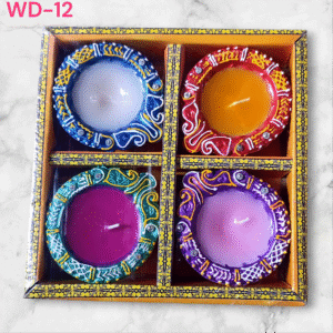 4 pcs wax diya