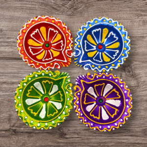 Decorative diya set 4 pcs