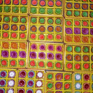 12 pcs wax clay diya